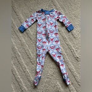 TBBC The Beaufort Bonnet Company Knox’s Night Night American Swag Size 12-18 Mo